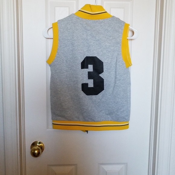 NWOT Pure 3 Grey and Yellow Vest - Picture 3 of 3